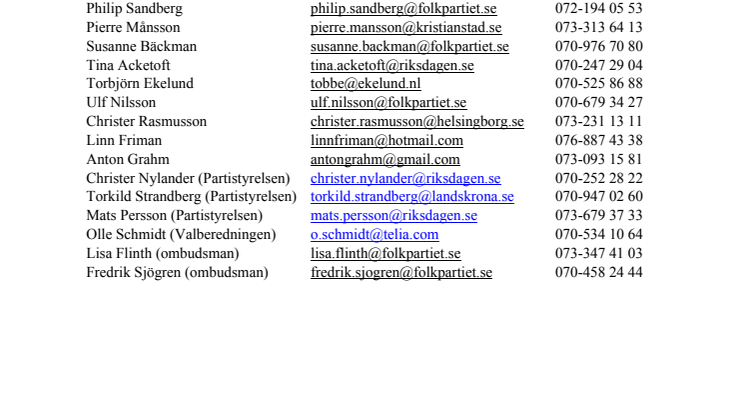 Skånska liberaler på Folkpartiets landsmöte