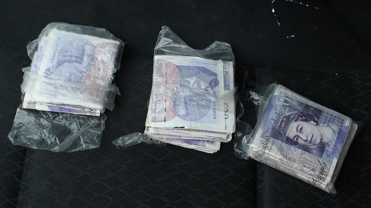 Cash found in Hazell Lumbley's car