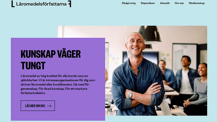 ​Läromedelsförfattarna får ny webbplats
