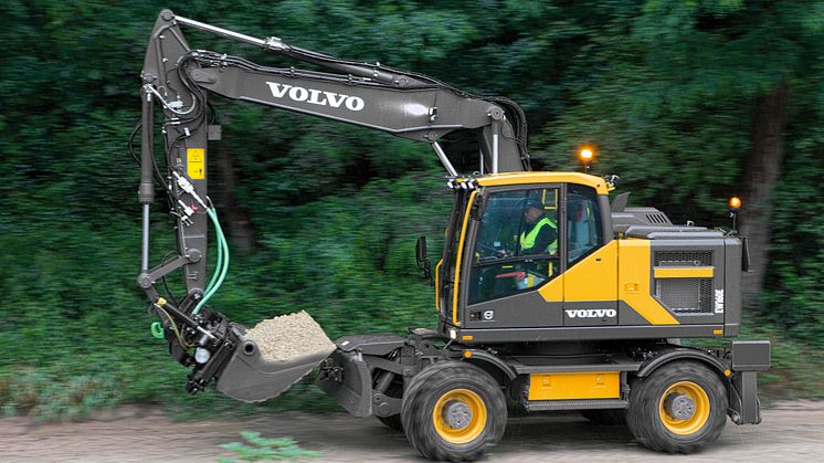 Volvo EW160E och EW180E - lastarmsfjädring