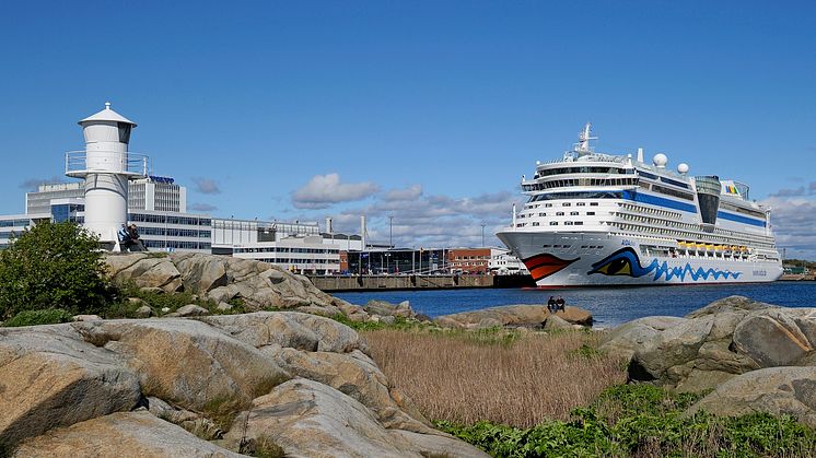 The AIDA ships are some of the most frequent cruise ships calling the Port of Gothenburg. Photo: Gothenburg Port Authority.
