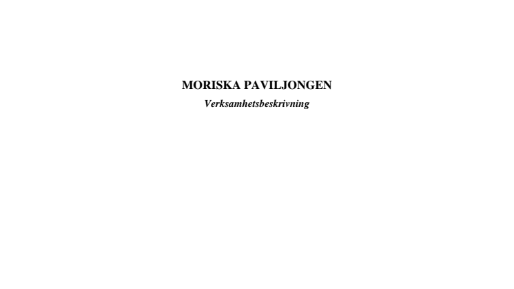 Moriskan - ärende i Malmö kulturnämnd
