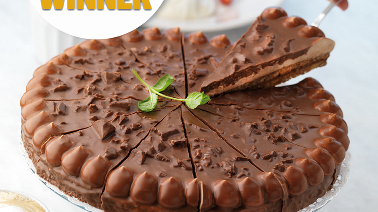 Vår Toblerone-tårta fick pris som bästa dessert i UK!