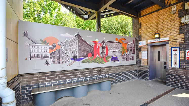Spectacular mural unveiled at Jewellery Quarter station