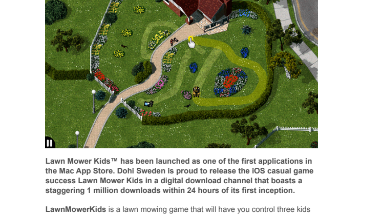 Casually excellent Lawn Mower Kids available at the inception of the Mac App Store