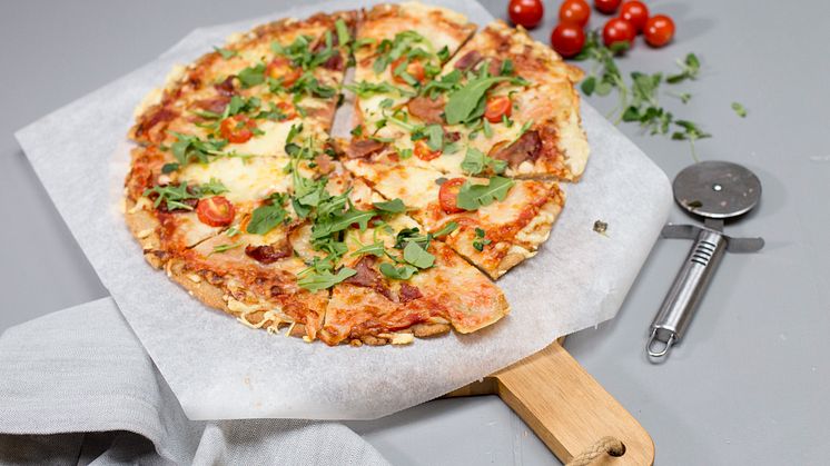Pizza med glutenfri bunn