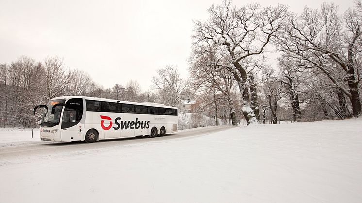 Swebus ökar platserna i jul med 100 extrabussar