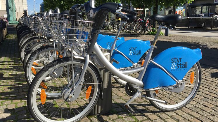 Nu finns Styr & Ställ-cyklarna året runt i Göteborg