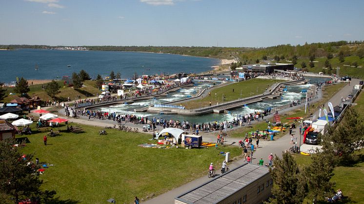 Der Kanupark ist ein beliebtes Ausflugsziel und bietet unvergessliche Wassersport-Erlebnisse - Foto: Hochbild-4you.de