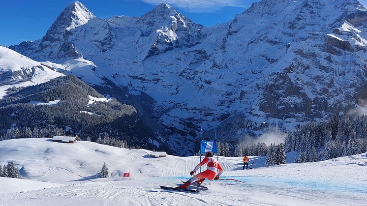 Perfekte Bedigungen bei den FIS-Rennen an der Winteregg in Mürren