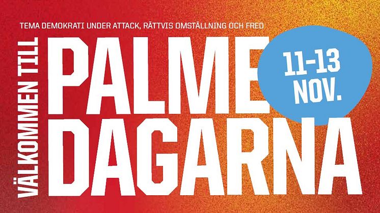 Palmedagarna 11-13 november 2022