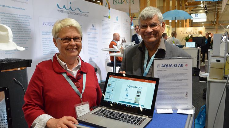 Ulla och Sudhir Chowdhury, Aqua-Q. Foto: Mediaspjuth/Elmia AB