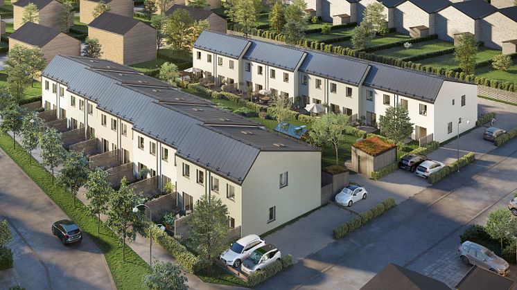 Produktionsstart av radhus i Hjärup