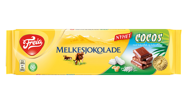 Freia Melkesjokolade med smak av Cocos