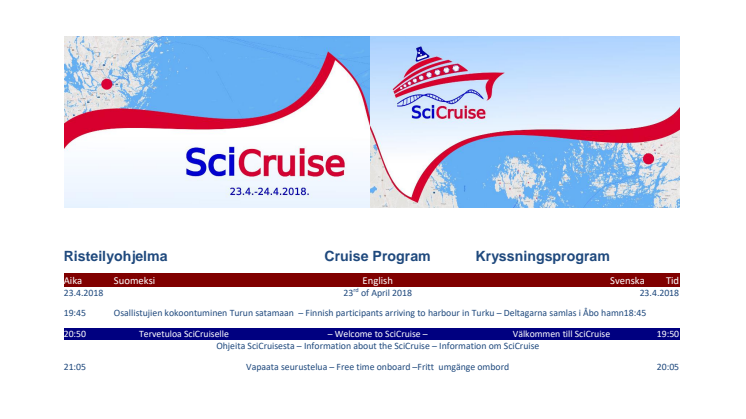 SciCruise 2018 program 