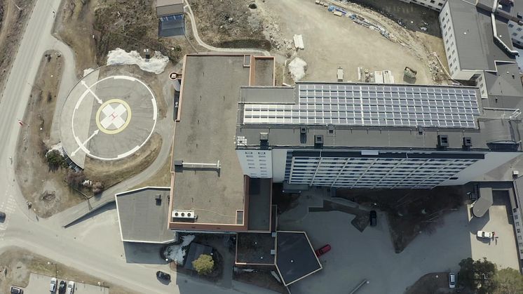 Solenergi på Lycksele lasarett