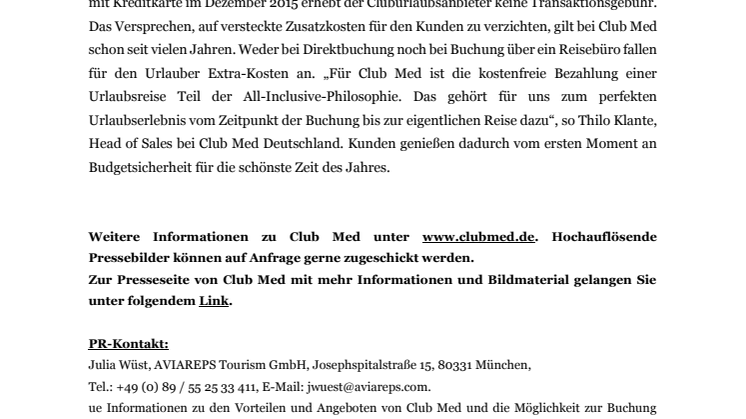 Premium All-Inclusive vom ersten Moment