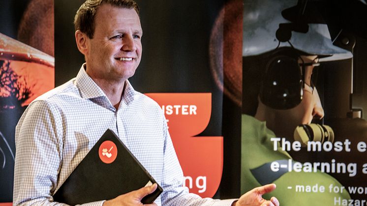 Morten Aasen från Trainor Norge, är stolt över att kunna presentera Trainors utbildningar både hemma och internationellt. Foto: Heidi Middleton