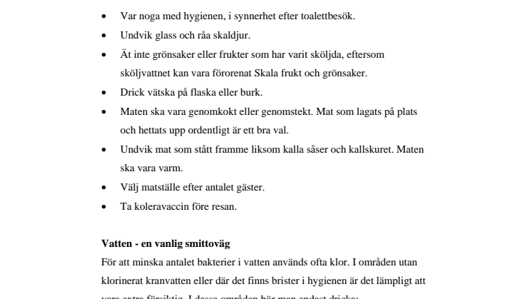 Njut av maten på resan