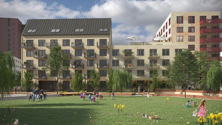 FOJAB ritar nytt bostadshus åt PEAB i södra Brunnshög, Lund