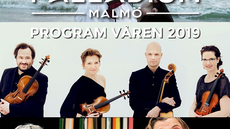 Ale Möller med XenoMania!, Rigmor Gustafsson, Artemis Quartet, Scott Hamilton & Jan Lundgren Kvartett  – det är några av gobitarna i vårens program på Palladium Malmö
