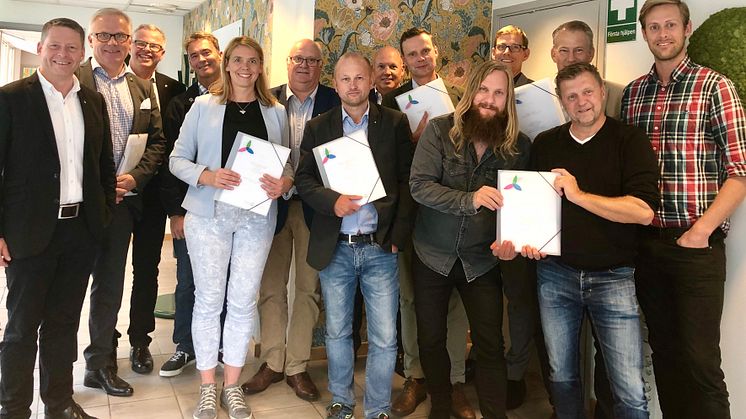Signering av avsiktsförklaring mellan utvalda byggaktörer, Härryda kommun och Landvetter Södra Utveckling AB
