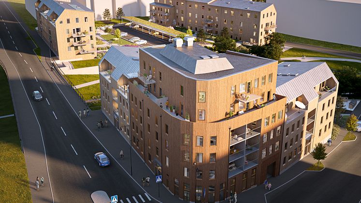 Riksbyggen planerar för 80 nya lägenheter i Brf Barkbåten, Sollentuna