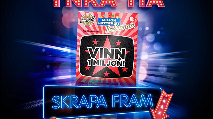 Miljonlotteriets nya skraplott Tiokronan är här!