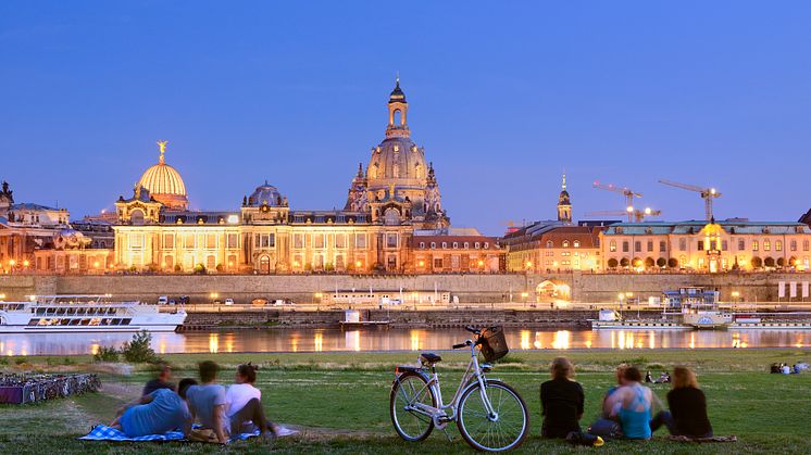 Dresden skyline med Frauenkirche