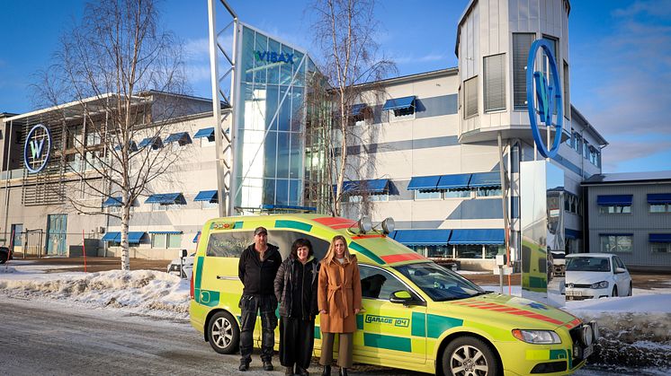 Wibax donerar en ambulans till Ukraina
