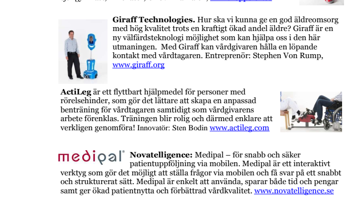 Uppfinningar som Robotdräkten utvecklar vården