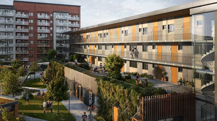 Första inflyttningen i Mölndals innerstad