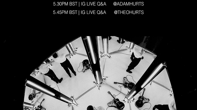 LIVESTREAMING. Hurts släpper "performance video" och håller frågestund idag!