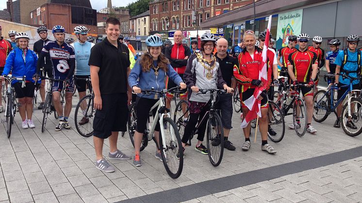Mayor gets on her bike for the Tour de Bury 