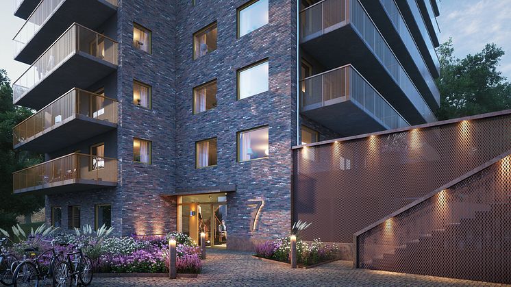 Kvarteret Rosengången bjuder på trivsamma, toppmoderna hyreslägenheter på ett till fyra rum och kök med öppen planlösning, rymliga balkonger och stora fönster mot de vackra omgivningarna i Mölnlycke Fabriker.