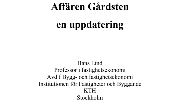 Social upphandling framgångsfaktor för Gårdsten 