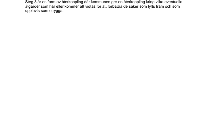 Om trygghetsvandringar