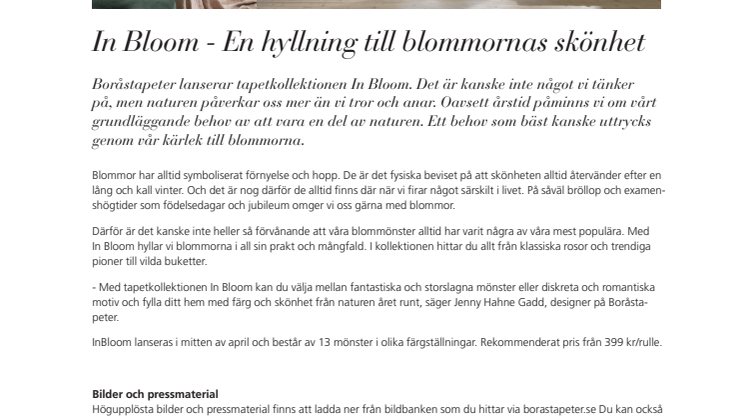 In Bloom - En hyllning till blommornas skönhet