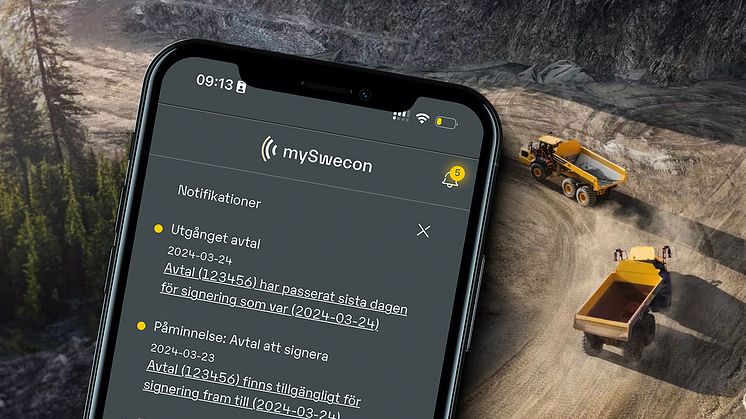 mySwecon - skärmdump 2025
