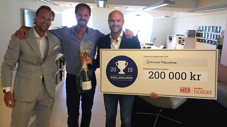 SkandiaMäklarnas sommarkampanj bäst i nya branschtävlingen Mäklarcupen