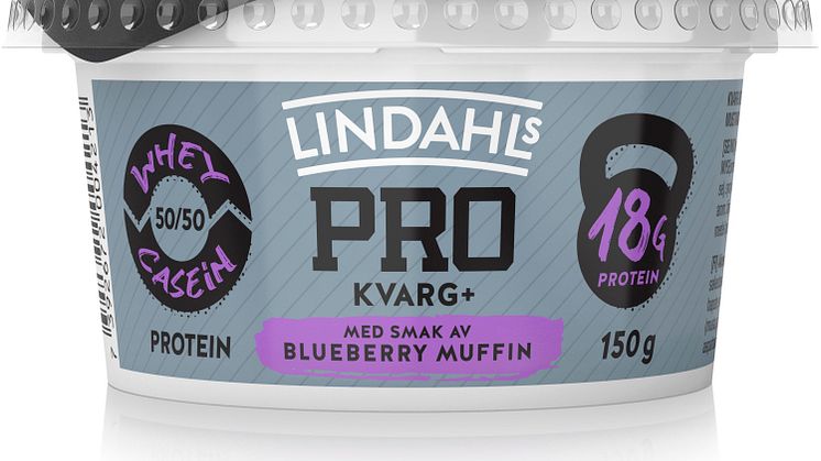 Lindahls PRO Kvarg+ med smak av blueberry muffin