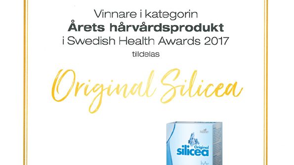 Utmärkelse Årets Hårvårdsprodukt 2017- Original Silicea