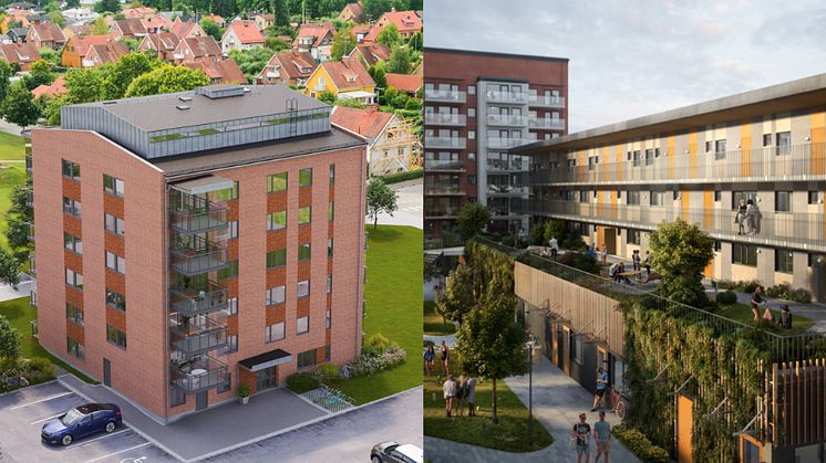 Riksbyggens Brf Silvergruvan i Sala och Brf Tigeröga i Mölndal.
