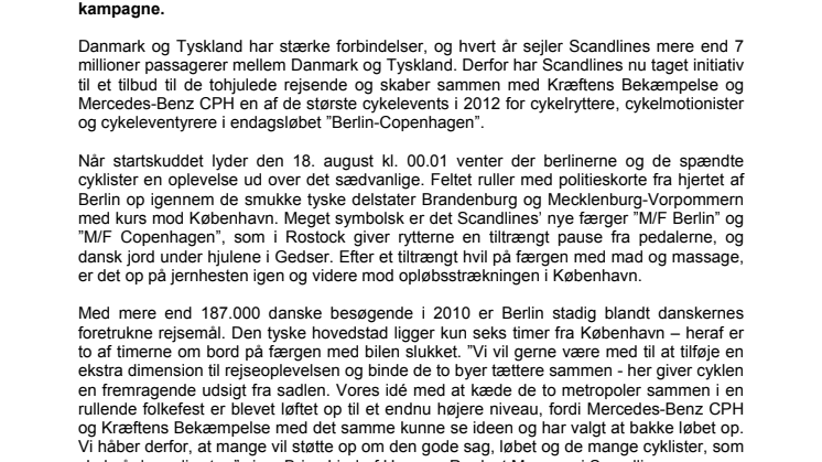 Nyt cykelløb mellem Tyskland og Danmark ser dagens lys