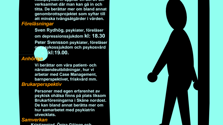 Program Öppna dörrar 11 oktober Kristianstad