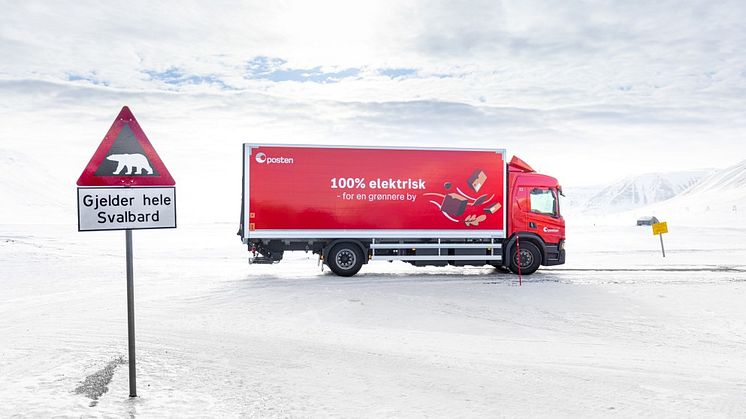 Helelektrisk post på Svalbard