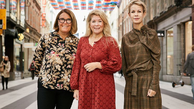Karin Johansson, vd Svensk Handel, Karin Lindahl vd Indiska, Anna König Jerlmyr, finansborgarråd Stockholm