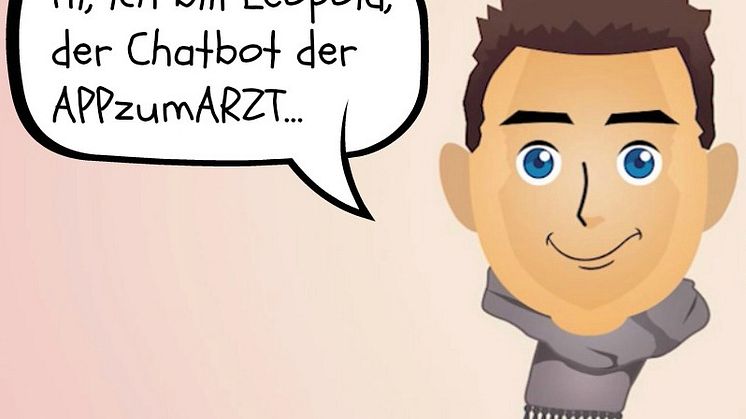"Hi, ich bin Leopold". Chatbot der Felix Burda Stiftung erklärt die APPzumARZT. 