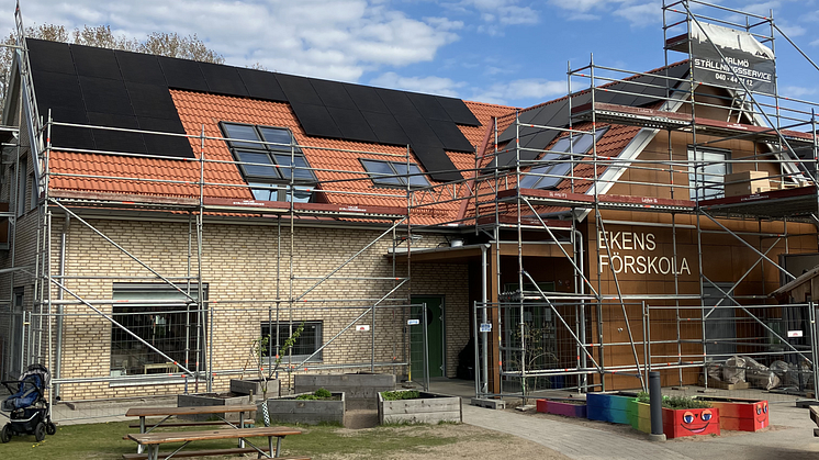 Ekens förskola Ängelholmslokaler solceller