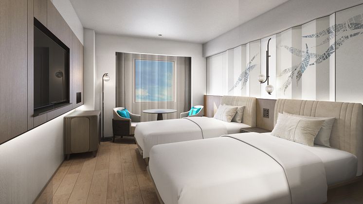 Twin Room at Courtyard by Marriott Tokyo Ginza Hotel